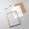 Gerahmtes Poster - Rahmen in heller Eiche - Abstraktion Produktbild-Vorschau 4