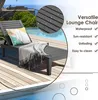 Zahradní lehátko s pětistupňově nastavitelným opěradlem, Náhled obrázku produktu 4
