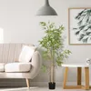 HOMCOM Künstliche Pflanzen, Kunst Bambus, 180 cm Produktbild-Vorschau 4