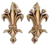 2er Set Denix Wandhalter Bourbon-Lilie messingfarben für Produktbild-Vorschau 3