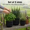 Mica Decorations Peta Pots de fleurs – Lot de 3 – Pots pour Voir les images du produit 9