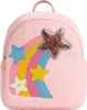 Kinderrucksack Regenbogen Mädchen, flauschiger Rucksack Produktbild-Vorschau 1