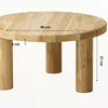 COUCHTISCH Eichenholz vollmassiv rund Naturbelassenen Produktbild-Vorschau 3