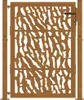 vidaXL Gartentor 100x125 cm Verwitterungsstahl Trace-Design Produktbild-Vorschau 3