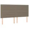 vidaXL Boxspringbett mit Matratze Taupe 200x200 cm Stoff Produktbild-Vorschau 5
