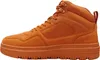 A side profile of an orange Champion utility mid-cut shoe against a white background. Produktbild-Vorschau