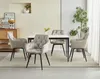 Sedia JORK360 - velluto beige scuro / gambe nere x 2 Anteprima dell’immagine prodotto 11