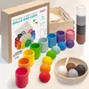 Montessori Holzspielzeug Bälle in Tassen 4 cm Produktbild-Vorschau 7