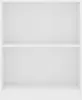 An empty white bookshelf. Voir les images du produit