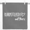 Huuraa Kissenbezug Ruhrpottlerin mit Herz 40x40cm Steel Produktbild-Vorschau 1