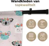 MuchoWow® Wandteppich Wandbehang Lama - Koala - Blumen - Produktbild-Vorschau 3