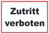 Zutritt verboten Schild schwarz-weiß-rot A1 (594x841mm) Produktbild-Vorschau 1