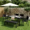 BEALIFE Gartentisch 110x70x73 cm aus WPC | Mit Wasserablauf Produktbild-Vorschau 6