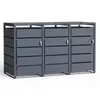 PPbin | Box na popelnice 3x120L Antracit Odolný Pevný Náhled obrázku produktu 4