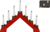 Ambiance Weihnachtsleuchter mit 7 LEDs Rot Produktbild-Vorschau 1