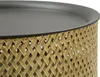 Table d'appoint tressée en fer, diamètre 40 cm, hauteur 65 Voir les images du produit 3