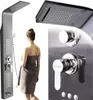 A collage of images showing a shower panel and a woman wrapped in a towel. Podgląd zdjęcia produktu