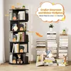 Étagère tournante pour livres, 5 niveaux, en bois, noire, Voir les images du produit 3