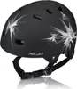 A black XLC urban helmet with a white and gray spike design. Produktbild-Vorschau