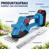 2-in-1 Kabellose Heckenschere,Elektrische Heckenschneider Produktbild-Vorschau 7