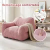 Pouf XXL pour adulte avec rembourrage en mousse, canapé de Voir les images du produit 5