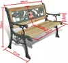 Panchina da giardino per bambini 84 cm in legno Anteprima dell’immagine prodotto 4