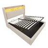 Lit rembourré Flieks 140 x 200 cm avec ports USB et Type-C, Voir les images du produit 7