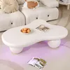 Merax Table basse en forme de nuage 95x62,5x32cm, table LED Voir les images du produit 1