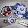 Lambert Küchenkaro Schüssel Keramik, handgemalt creme/blau, Produktbild-Vorschau 2