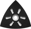 A triangular sanding pad with multiple holes for dust extraction. Produktbild-Vorschau