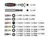 Connex Bit-Set 32-teilig mit Knarre Produktbild-Vorschau 3
