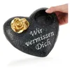 COM-FOUR® Hartvormige decoratie voor graven met een Productafbeelding-voorbeeld 5
