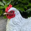 Gartenfigur sitzende weiße Huhn Figur 19 cm Produktbild-Vorschau 2