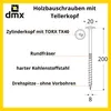 DMX - Tellerkopfschrauben 8x200 - Konstruktionsschrauben - Produktbild-Vorschau 2