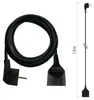 Verlängerungskabel 1,5 m / 1 Steckdose / schwarz / PVC / 1,5 mm2 Produktbild-Vorschau