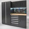 Werkbank 120 cm mit breitem Seitenschrank Produktbild-Vorschau 3