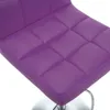A close-up view of a purple bar stool seat. Podgląd zdjęcia produktu