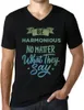 Herren Grafik T-Shirt V-Ausschnitt Sei harmonisch egal was Produktbild-Vorschau 1