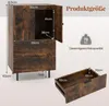 Drewniany kredens COSTWAY, szafka bufetowa z metalowymi Podgląd zdjęcia produktu 3