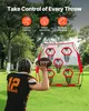 SucceBuy Fußballtrainer Wurfnetz Übungsnetz (208 x 91 x 189 Produktbild-Vorschau 2