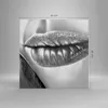 Bild auf Leinwand - Leinwandbild - Lippen Gesicht weiblich Produktbild-Vorschau 3