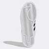 The sole of a white Adidas sneaker with black stripes. Produktbild-Vorschau