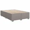 vidaXL Bettgestell ohne Matratze Taupe 140x200 cm Stoff Produktbild-Vorschau 3