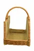 Kaminkorb Holzkorb Kaminholzkorb aus Weide mit Jute 45 cm Produktbild-Vorschau 2