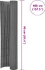 vidaXL Záhradný plot obojstranný 90x400 cm sivý Náhľad obrázku produktu 5