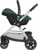 A side view of a baby car seat attached to a stroller frame. Náhľad obrázku produktu