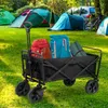 Faziango Bollerwagen faltbar Bis 100kg Tragkraft mit Bremse Produktbild-Vorschau 3