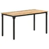 vidaXL Tavolo da pranzo 140x70x76 cm Legno di mango grezzo Anteprima dell’immagine prodotto 8