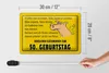 Blechschild Spruch 30x20cm Glückwunsch zum 50.Geburtstag Produktbild-Vorschau 5