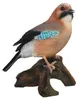 Statue d'oiseau geai sur un tronc - L 13,8 x P 8,9 x H 16,2 Voir les images du produit 1
